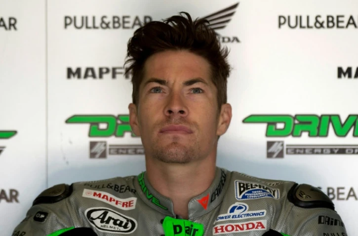 Le pilote américain Nicky Hayden, le 2 mai 2014 à Jerez de la Frontera