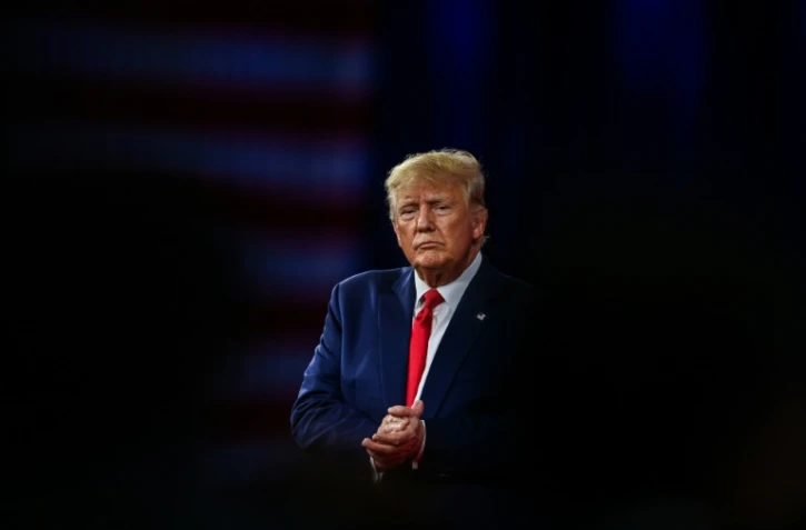 Donald Trump à la conférence CPAC d'Orlando, en Floride, le 26 février 2022