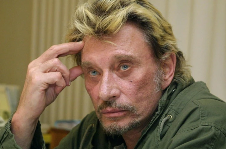 Johnny Hallyday le 24 novembre 2003 à Nice