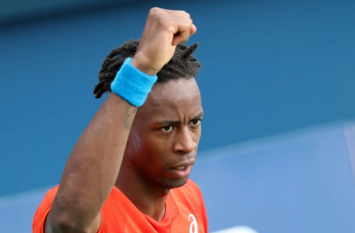 Le Français Gaël Monfils après son succès face au Lituanien Ricardas Berankis en quart de finale du tournoi de Dubaï, le 28 février 2019