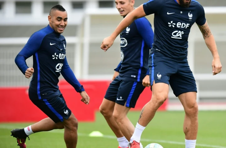 Les Bleus à l'entraînement au centre de Clairefontaine, le 29 août 2016