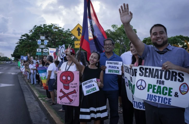 Manifestation pour la paix à Guam, le 14 août 2017