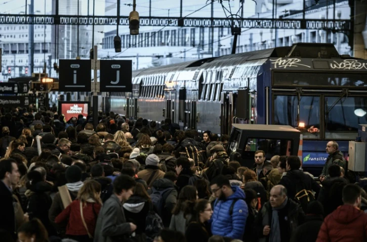 Affluence gare de Lyon le 20 décembre 2019