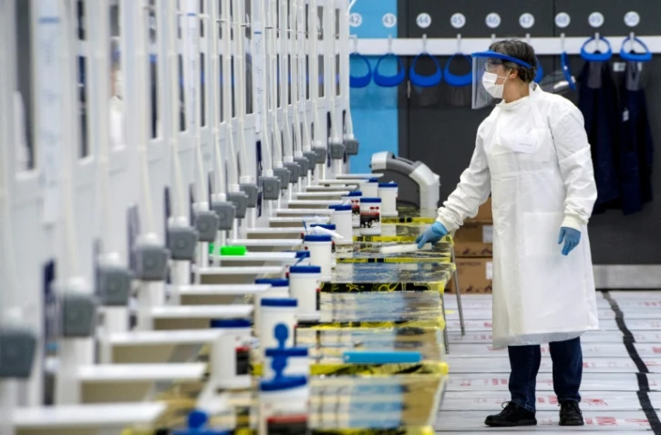 Tests massifs des étudiants à l'université de St Andrews en Ecosse le 27 novembre 2020