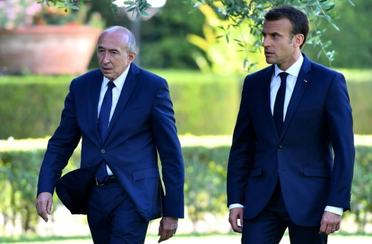 Emmanuel Macron et Gérard Collomb à Rome le 26 juin 2018