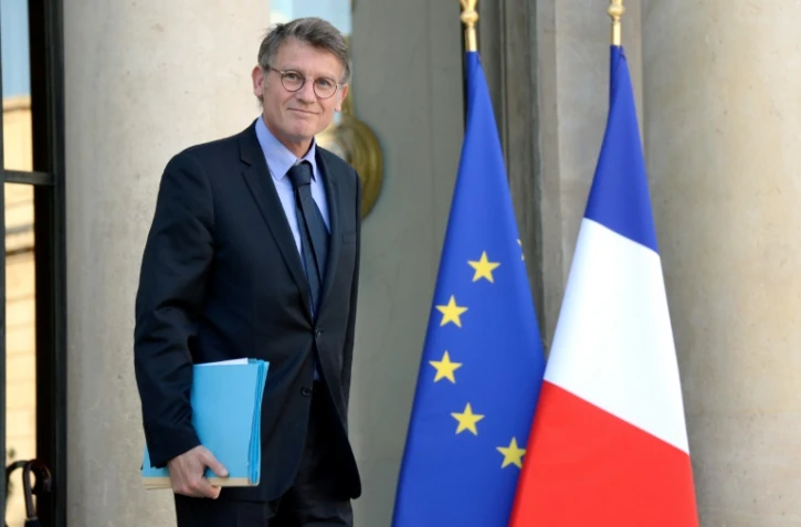 Vincent Peillon, le 30 octobre 2013 à la sortie de l'Elysée