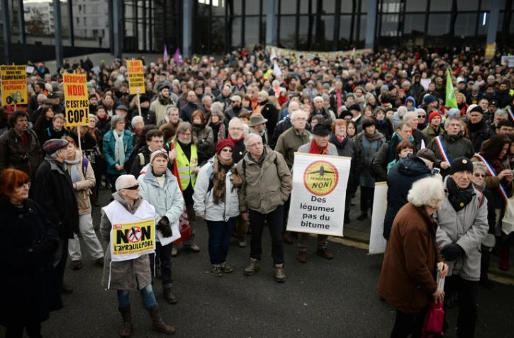 Manifestation contre le projet de l'aéroport de Notre-Dame-des-Landes, le 13 janvier 2016 à Nantes