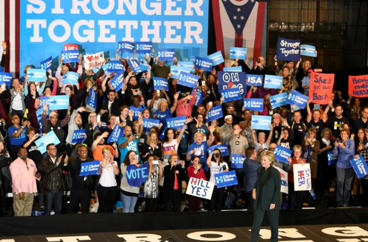 La candidate démocrate à la présidentielle américaine Hillary Clinton à Cleveland, le 21 octobre 2016
