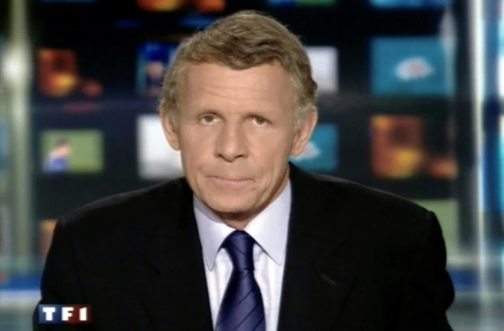 Capture d'écran réalisée le 09 juin 2008 de Patrick Poivre d'Arvor présentant le journal télévisé de TF1