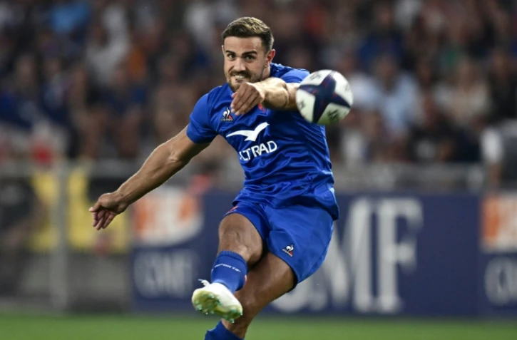 L'arrière du XV de France Melvyn Jaminet contre les Fidji, le 19 aoiût 2023 à Nantes