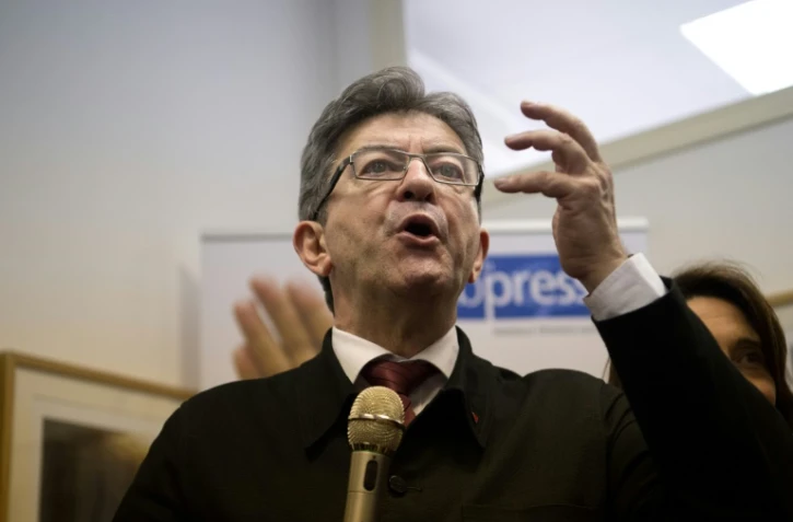 Le leader de la France insoumise Jean-Luc Mélenchon, le 11 mai 2017 à Marseille