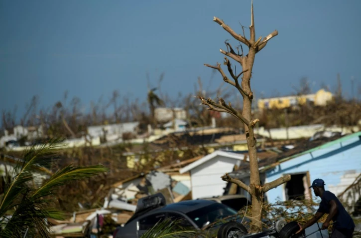 Scène de désolation à Marsh Harbour, sur l'île bahaméenne d'Abaco, le 7 septembre 2019