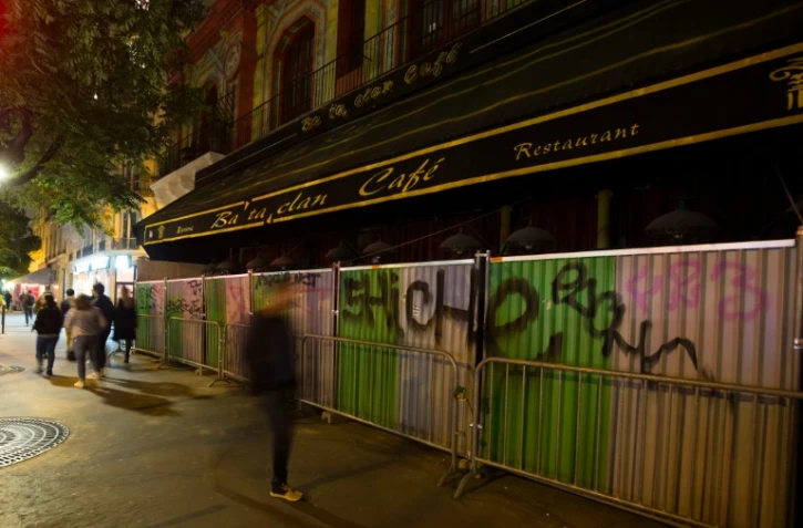 La salle de concerts du Bataclan, cible d'un attentat le 13 novembre 2015, à Paris le 7 octobre 2016