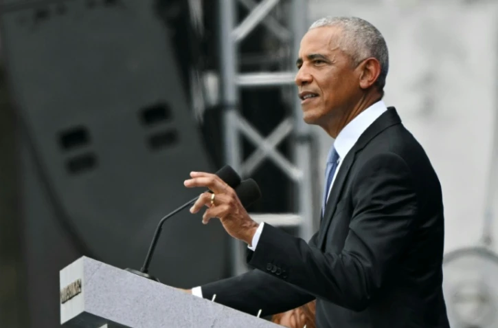 L'ancien président des Etats-Unis Barack Obama lors de l'inauguration de son musée présidentiel à Chicago, le 18 juin 2026