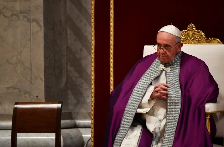 Le pape François à la basilique Saint-Pierre, le 29 mars 2019 au Vatican