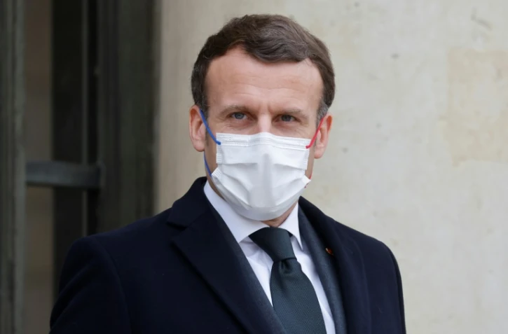 Emmanuel Macron à l'Elysée le 17 mars 2021