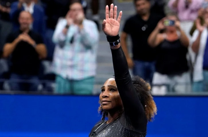 Serena Williams après sa défaite face à Ajla Tomljanovic à l'US Open à New York, le 2 septembre 2022
