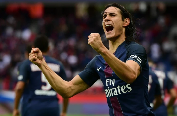 Edinson Cavani auteur d'un doublé pour le PSG contre Bordeaux au Parc des Princes, le 1er octobre 2016