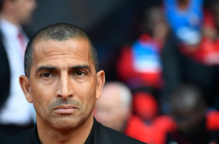 L'entraîneur du Stade Rennais Sabri Lamouchi lors du déplacement à Rennes le 6 mai 2018