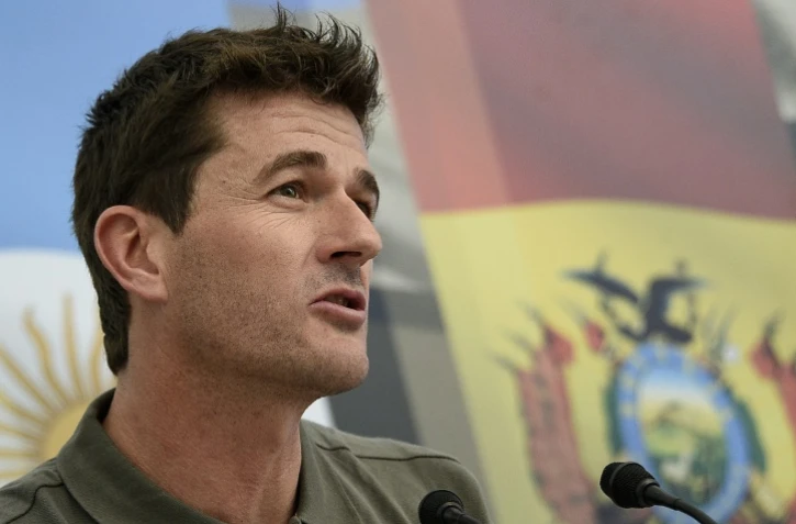 Le directeur sportif du Dakar-2016, l'Espagnol Marc Coma, avant le prologue de la course à Rosario (Argentine), le 2 janvier 2016