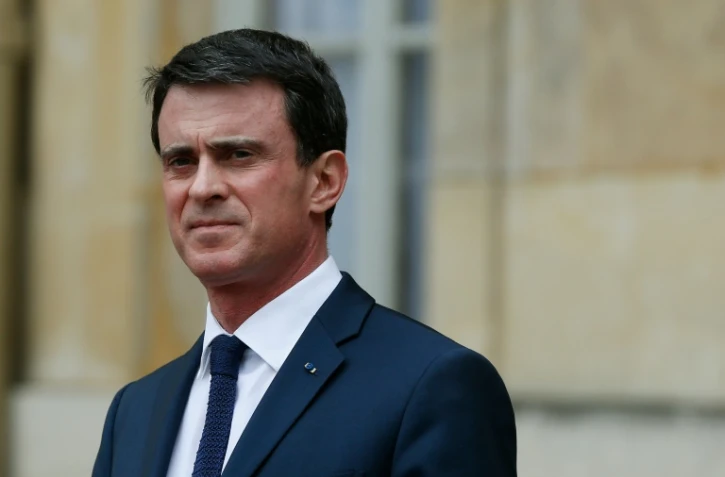 Le Premier ministre français Manuel Valls à Matignon, le 24 mars 2016