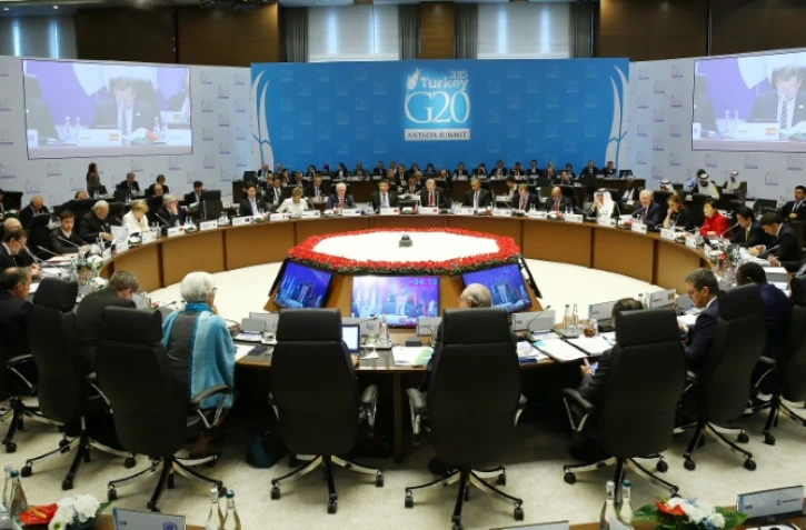 Les dirigeants au G20 à Antalya le 16 novembre 2015