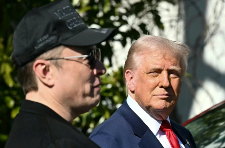 Donald Trump et Elon Musk à la Maison Blanche, à Washington, le 11 mars 2025