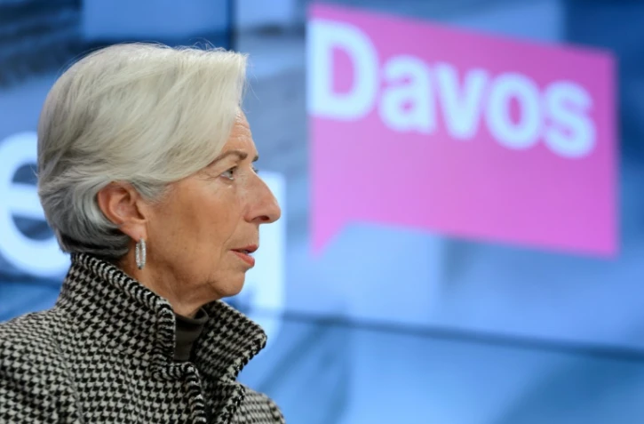 Christine Lagarde le 21 janvier 2016 à Davos