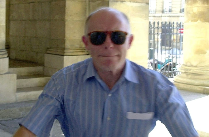 Patrick Henry, en liberté conditionnelle,   à son arrivée le 13 août 2002 au tribunal correctionnel de Caen 