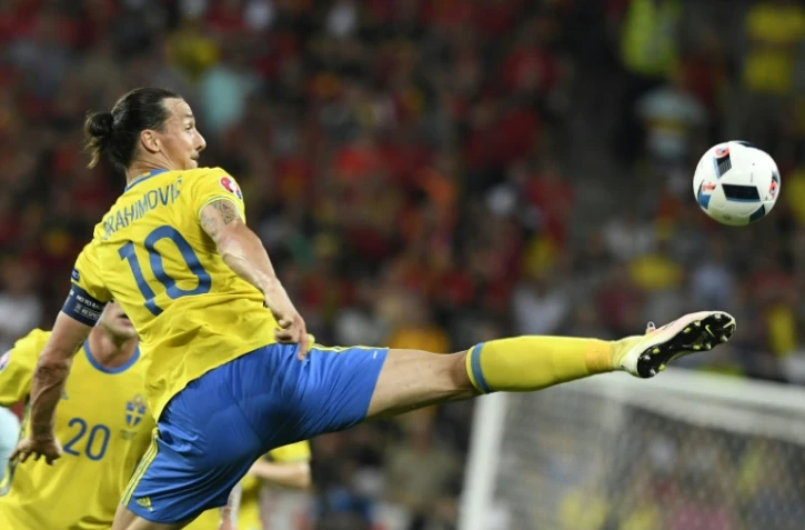 Le capitaine Zlatan Ibrahimovic lors de son dernier match avec la Suède contre la Belgique à l'Euro-2016, le 22 juin à l'Allianz Riviera, à Nice