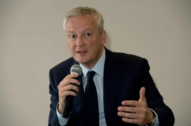Le ministre de l'Economie Bruno Le Maire, le 2 avril 2019 lors de la présentation de son livre à Paris