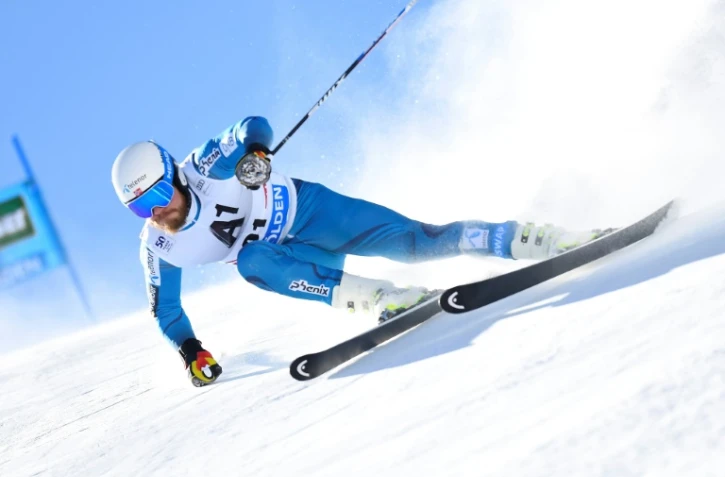Le Norvégien Kjetil Jansrud lors de la 1re manche du slalom géant de Sölden (Autriche), le 23 octore 2016 