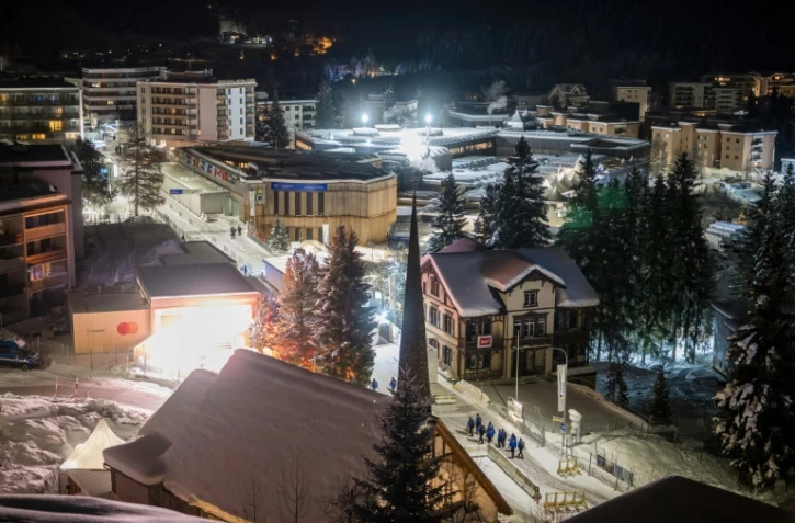 Le Palais des Congrès à Davos le 15 janvier 2024, le jour de l'ouverture du Forum économique mondial