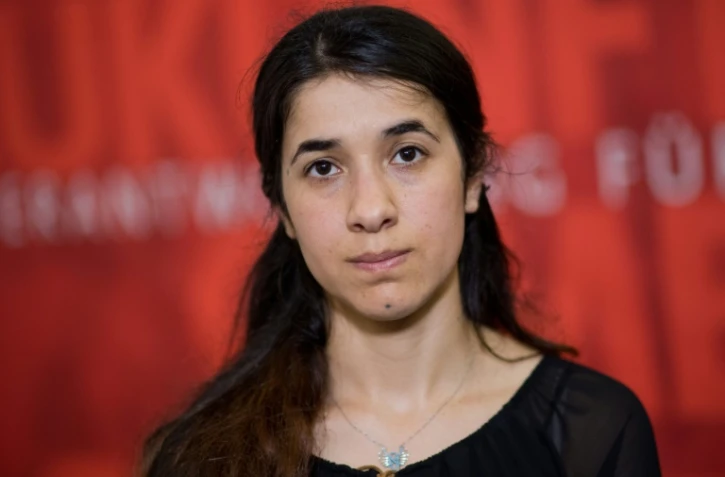 Nadia Murad, une femme yézidie, à Hanovre , en Allemagne, le 31 mai 2016