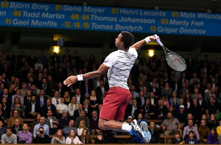 Le Français Gaël Monfils au tournoi ATP de Stockholm le 20 octobre 2016 