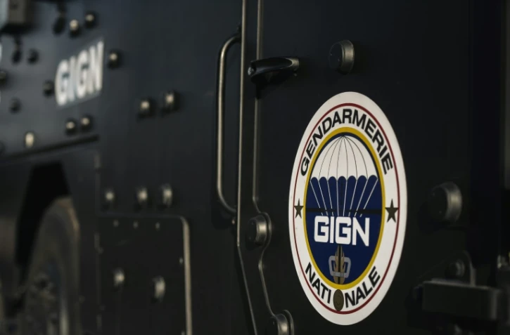 Le logo du GIGN à Versailles en octobre 2018 (1AD1CF)