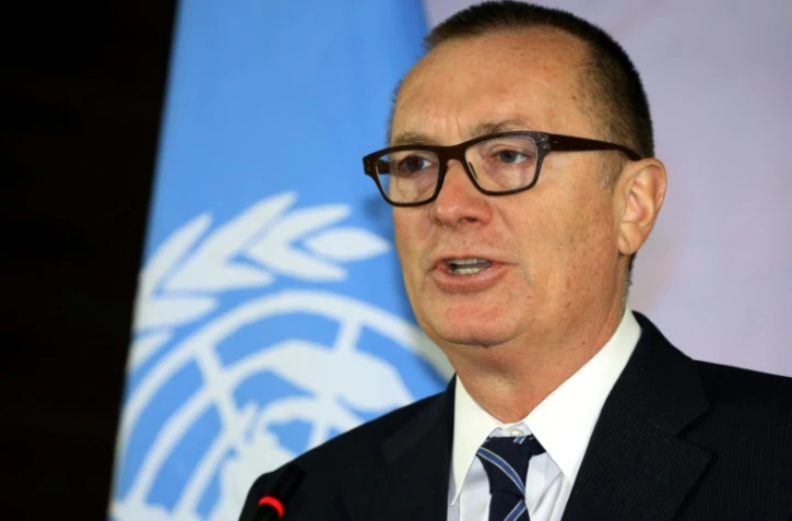 Le secrétaire général adjoint pour les Affaires politiques de l'ONU, l'Américain Jeffrey Feltman à Tripoli, le 10 janvier 2018