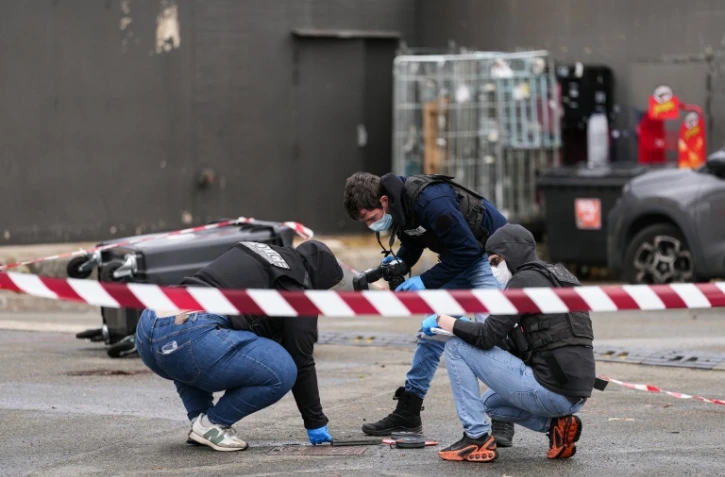 La police intervient sur les lieux de tirs Ă Trappes, dans les Yvelines, le 23 octobre 2026