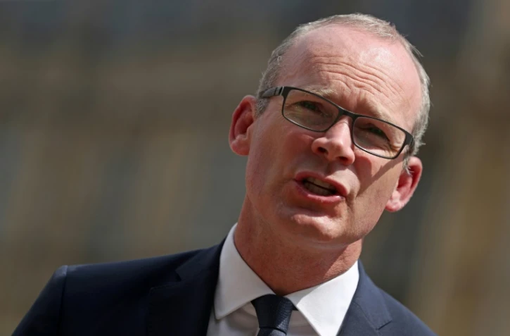 Le chef de la diplomatie irlandaise Simon Coveney le 25 juillet 2018 devant le Parlement britannique à Londres