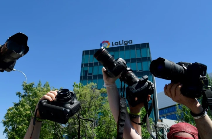 Le siège de la Liga à Madrid, le 28 mai 2020