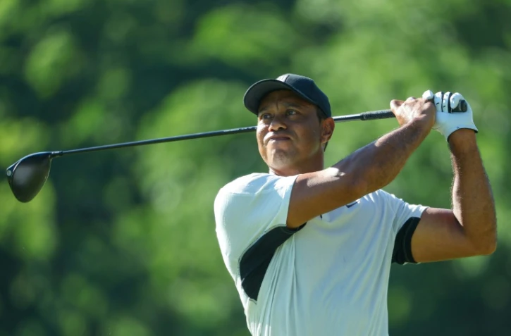 La légende du golf Tiger Woods, le 16 mai 2022 à Tulsa