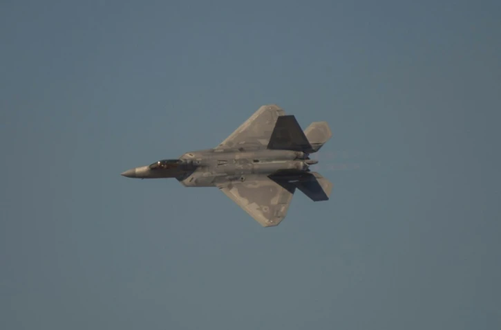 US F-22 Raptor stealth fighters have been deployed 'to defend American forces and interests,' the US Air Forces Central Military Command said in a statement