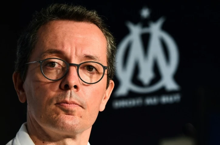 Le président de l'Olympique de Marseille Jacques-Henri Eyraud, le 4 septembre 2019 au centre d'entraînement du club à Marseille