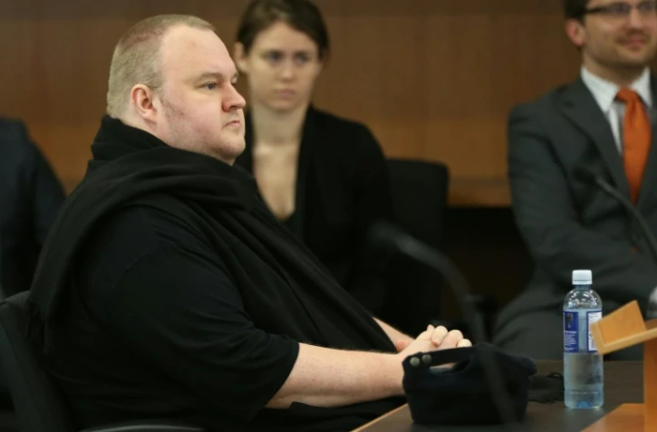 Kim Dotcom lors de son procès le 23 décembre 2015 à Auckland 