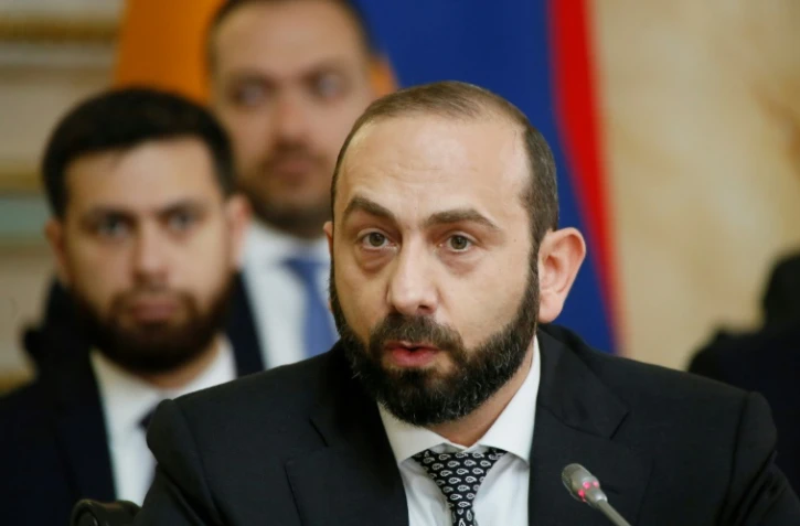Le Ministre arménien des Affaires étrangères Ararat Mirzoyan au Kazakhstan, à Almaty le 10 mai 2024