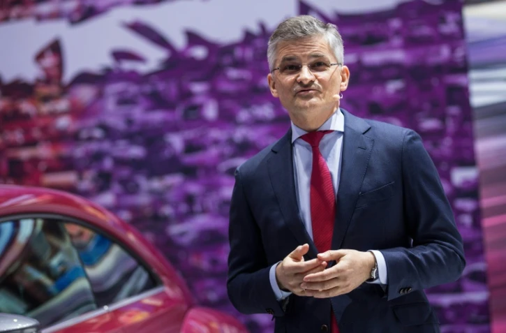 Le PDG de Volkswagen America, Michael Horn à New York, le 2 avril 2015