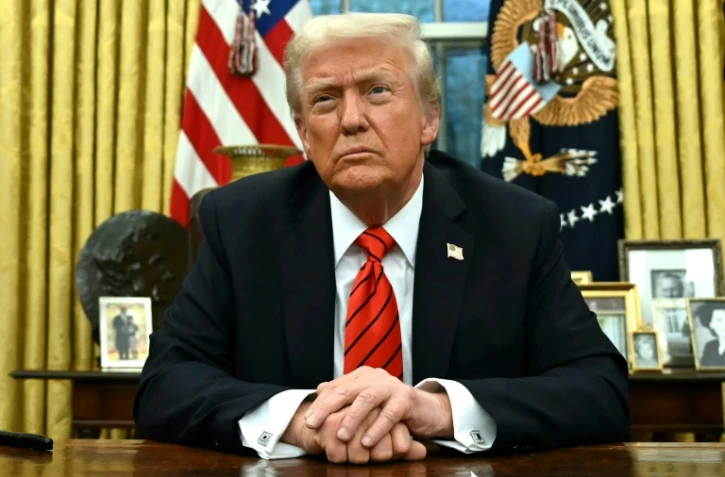 Le président américain Donald Trump à la Maison Blanche, le 11 février 2025