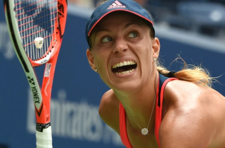 L'Allemande Angélique Kerber face à l'Italienne Roberta Vinci en quarts de finale de l'US Open, le 6 septembre 2016 à New York