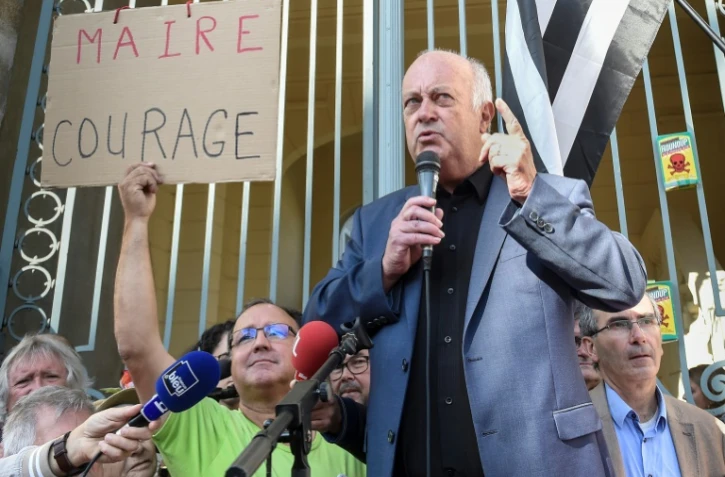Le maire de Langouet Daniel Cueff devant le tribunal administratif de Rennes, le 22 août 2019