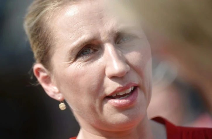 Mette Frederiksen, leader des sociaux-démocrates, le 5 juin 2019 à Ollerup, au Danemark